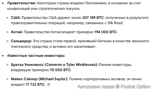 Держатели биткоина 1