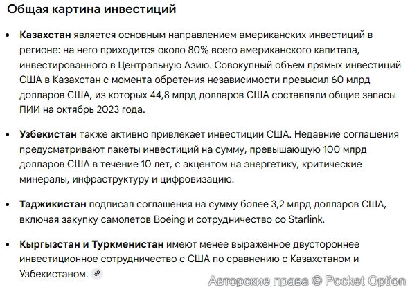 Инвестиции США