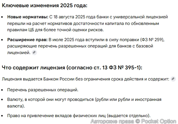 Лицензия банка 1