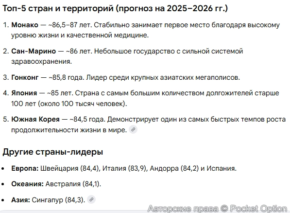 Продолжительность жизни 3