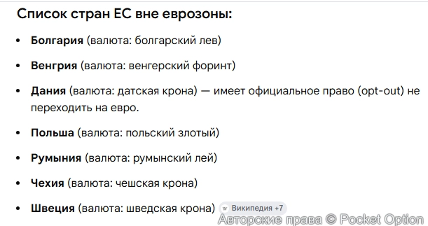 Страны ЕС вне еврозоны